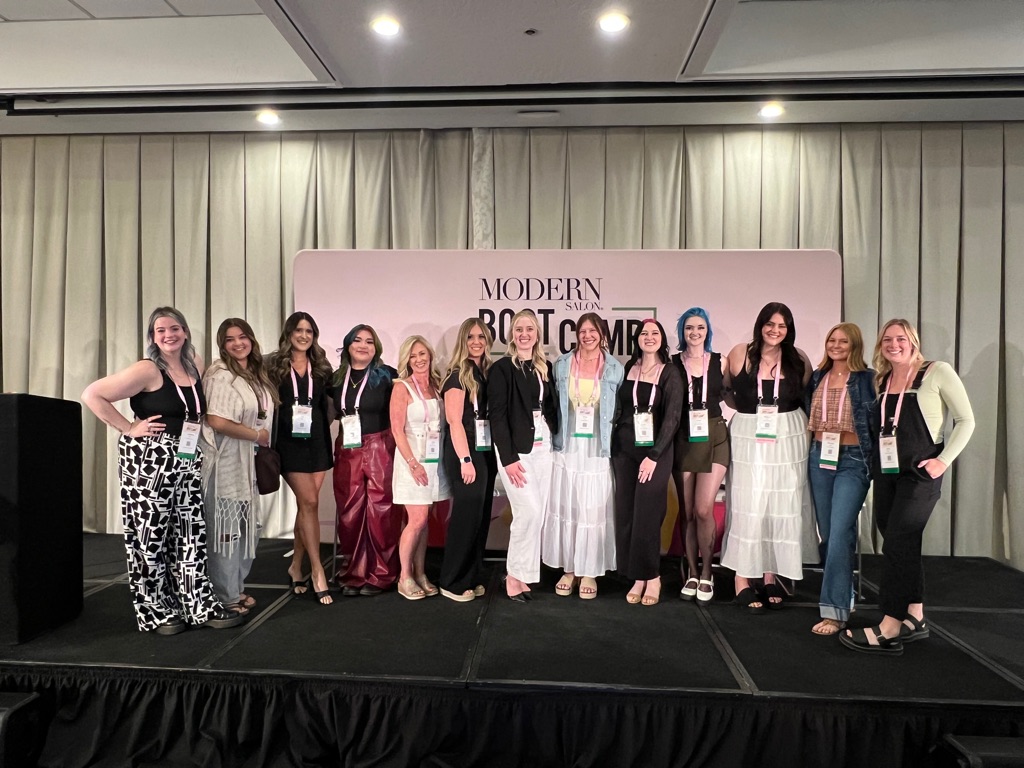 A group of Penrose students at the Modern Salon Independent Boot Camp